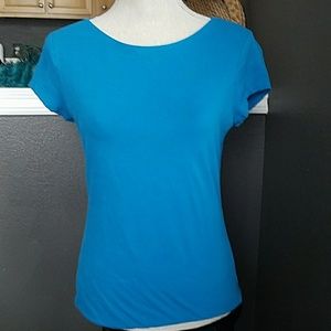 Turquoise double layer stretch tee Merona medium